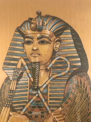Stunning Egyptian sarcophagus portrait made of silk and thread.  quality 5