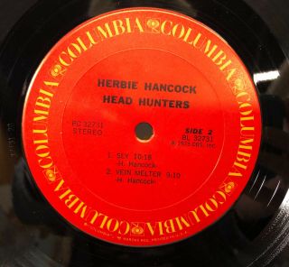 Herbie Hancock: Head Hunters LP Vinyl Record 1st Pressing BEAUTFIUL 3