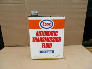 Vintage Esso Metal Oil Can,  ideal Garage Display with Petrol Pump,  Enamel Sign 3