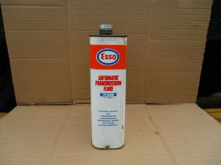 Vintage Esso Metal Oil Can,  ideal Garage Display with Petrol Pump,  Enamel Sign 4