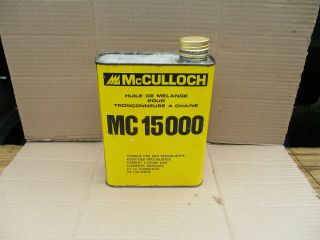 Vintage Mcculloch Chainsaw Oil Can,  Ideal Garage Display With Petrol Pump
