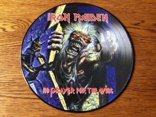 Iron Maiden No Prayer For The Dying Promo 12” Lp Album Vinyl Picture Disc Record