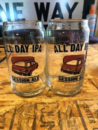 Founders Brewing Co All Day Ipa Session Ale Beer Glass Grand Rapids Jeep Canoe