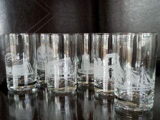 Very Rare - Set Of 6 Expo 86 Glasses - Released By Coke And Shell Canada