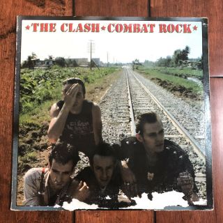 The Clash Combat Rock Vinyl Lp Record Epic 1982 Album Fe 37689 Vg Vinyl