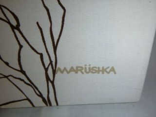 Vtg 70s Marushka Textile Art Screen Print Stretched Fabric Wall Art Trees Forest 3