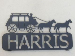 Custom Stagecoach Mailbox Topper (your Name) Textured Black Powder Coat