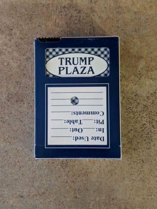 Playing Cards From Trump Plaza Casino W/holes (blue) Fast Usa