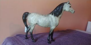 Breyer 215 Proud Arabian Mare With Black Points And Halo Dapples,  Very Rare.