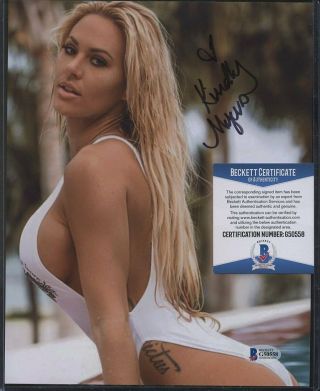 Kindly Myers Model Signed 8x10 Photo Auto Autograph Beckett Bas
