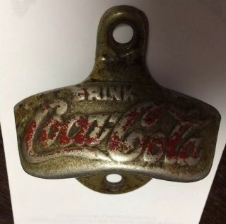 Antique BROWN CO.  STARR X DRINK COCA COLA Bottle Opener - U.  S.  A 21 2