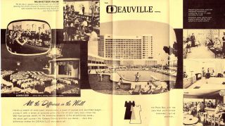 Deauville Hotel Miami Beach Florida Vintage Travel Brochure Photos Circa 1950 ' s 3