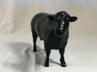 vintage Breyer model 365 Black Angus Bull,  traditional scale, 2