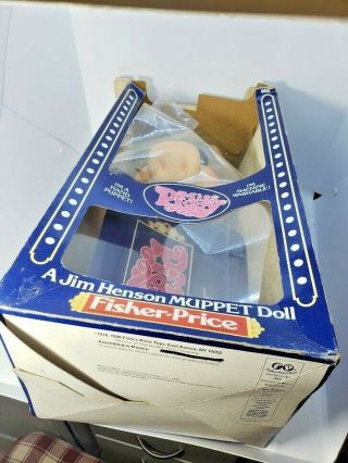 Vintage Fisher Price Jim Henson Miss Piggy Muppet Doll Muppets