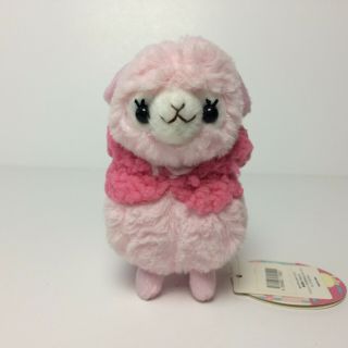 AMUSE Fluffy Hooded Kids Alpacasso Pink Bunny Girl (12cm) Arpakasso Plush Japan 2