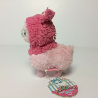 AMUSE Fluffy Hooded Kids Alpacasso Pink Bunny Girl (12cm) Arpakasso Plush Japan 4