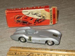 Vintage Rare Marklin 8011 Mercedes Formula 1 Race Car / Box Examine