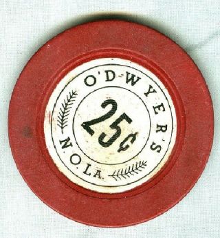 O ' DWYERS (UNLICENSED GAME) (N.  O.  LA) 25 CENT CHIP (AVG) (LAODW34).  xls 2
