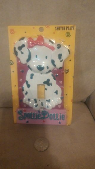1997 Sanrio Dottie Dottie.  Switch Plate Cover.  Love Spottie Dottie In Pkg.