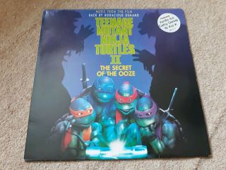 Teenage Mutant Ninja Turtles Ii Secret Of The Ooze Soundtrack Vinyl Lp - Rare