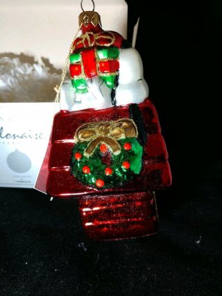 Snoopy Kurt Adler Polonaise Christmas Ornament -