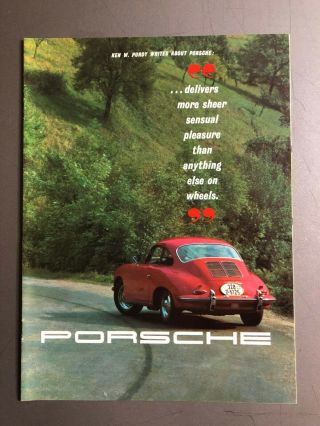 1963 Porsche Ken Purdy Sales Brochure,  Prospekt English Rare Awesome L@@k