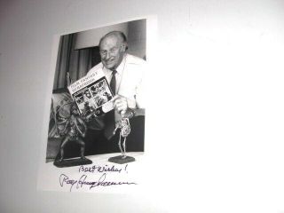 Ray Harryhausen 5 X 7 Autographed Signed Photo Voyage Of Sinbad