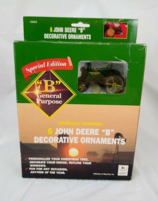 John Deere Ornament Model B Set Of 5 Plastic Christmas Tree Special Edition