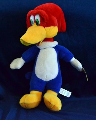Vintage 1999 Woody Woodpecker Plush Stuffed Animal Toy Network With Tag 15 "