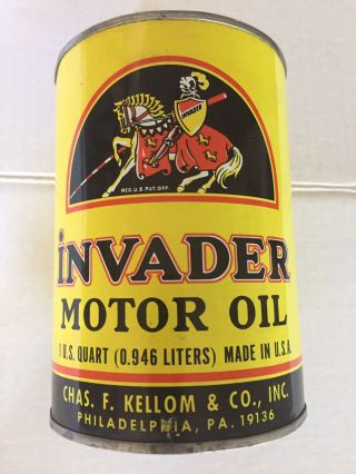 Invader Motor Oil Can One Quart