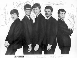 THE HOLLIES - Singer - ALLAN CLARKE - signed album page & 2 from the MOJOS 2