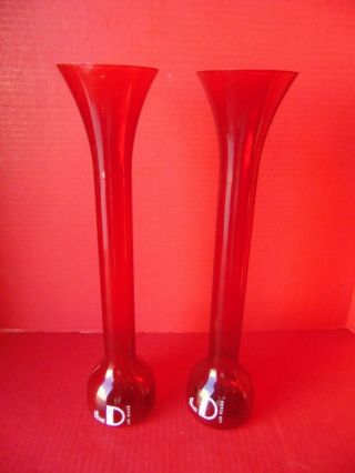 The D Casino Hotel Las Vegas Nv 15 3/4 " Tall Yard Cup Plastic Pair Red Novelty
