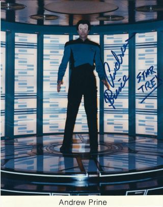 Andrew Prine Signed 8x10 Star Trek Photograph Pose C