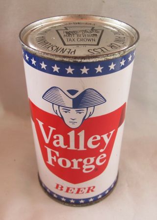 Vtg Valley Forge Flat Top Beer Can - Adam Scheidt Brewing Co.  Pa
