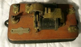 Vintage J.  H.  Bunnell 10 ohm Telegraph Sounder 2