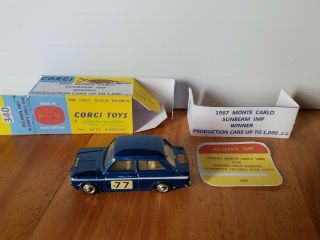 Corgi Sunbeam Imp No.  340 & Box