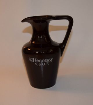 Hennessy V.  S.  O.  P.  Cognac Ceramic Brown Water Pitcher - Barware