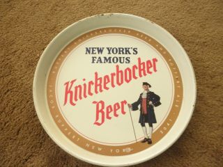 Vintage Knickerbocker Beer Tray Metal Beer Serving Tray