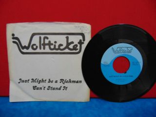 Wolfticket Just Might Be A Rich Man 45rpm Detroit Private Funk Soul Hear