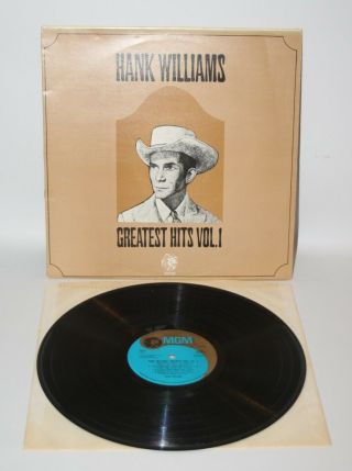 Hank Williams - Greatest Hits Vol.  1 - 1973 Vinyl Lp - Mgm 2353 073 - Ex