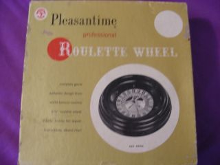 Pleasantime Professional Roulette Wheel 1958