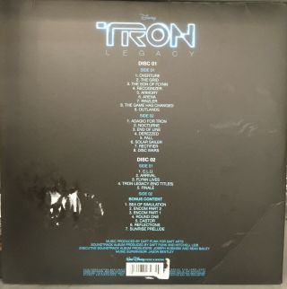 Daft Punk ‎– TRON: Legacy (Vinyl Edition Motion Picture Soundtrack) Vinyl 2LP 2