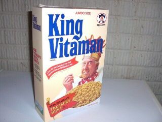 Vintage 1996 King Vitaman Jumbo Size Cereal Box