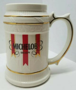 Vtg Michelob Beer Stein Anheuser Busch Tankard Mug 1988 Franklin Barware