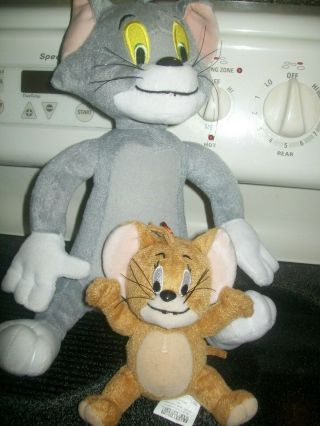 Rare Guc " Tom & Jerry " Plush Set Cartoon Network Turner Entertainment