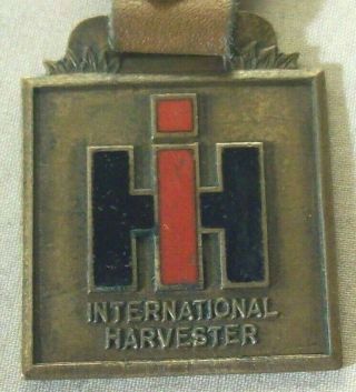 1930s Ih International Harvester Farm Equipment Co.  Advertising Pocket Watch Fob