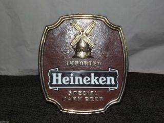 Vintage Bbar 1980s Heineken Imported Dark Beer Wall Sign