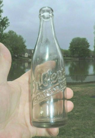 Rare Straight Side " Dr.  Pepper Bottle " Meridian,  Miss.