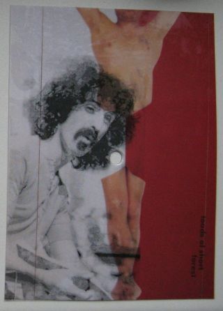 Frank Zappa Postcard Disc 4 Inch Toads In Short Forest Rare