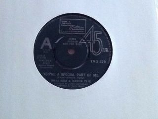 Tamla Motown Singles.  Tmg.  879.  Rare Dj.  Demo.  Youre A Special Part Of Me.  D.  Ross.  M.  Ga